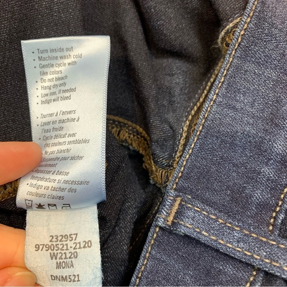 PAIGE Skyline Skinny Mona Maternity Jeans Dark Wash Denim sz 25 - Picture 12 of 13